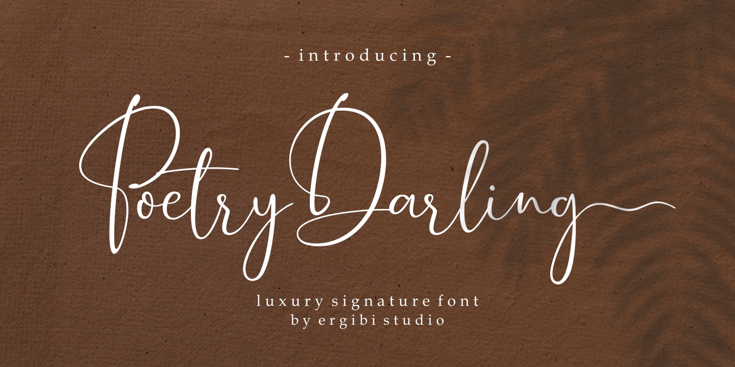 Font Poetry Darling